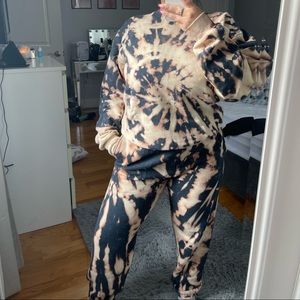 Custom Tie Dye Sweatsuit Size Medium